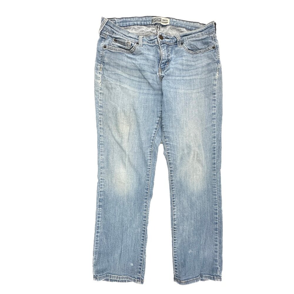 Signature by Levi Strauss Modern Straight Women's‎ size 10P Blue Denim Jeans